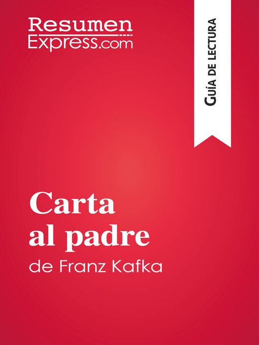 Detalles del título Carta al padre de Franz Kafka (Guía de lectura) de Vincent Guillaume - Disponible